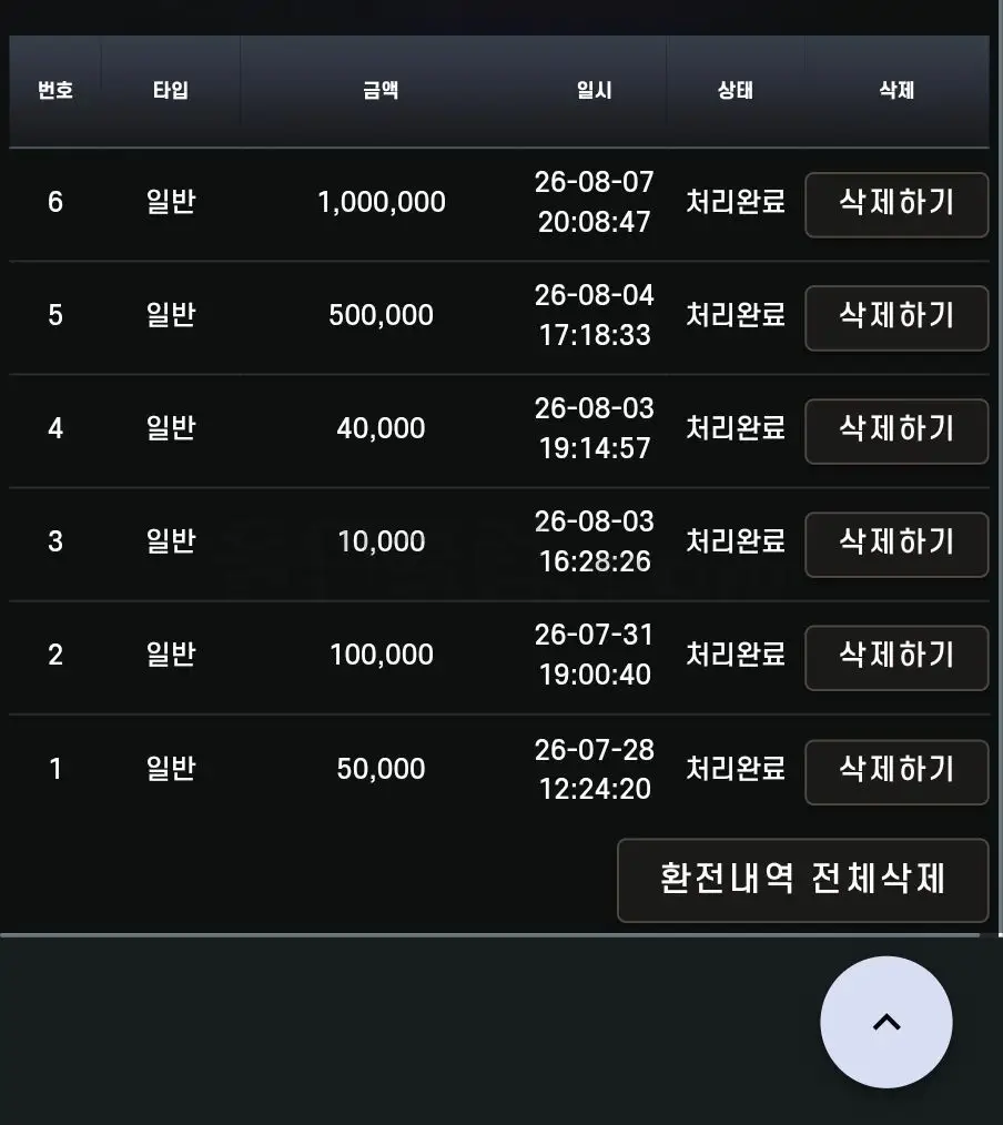 환전 인증사진