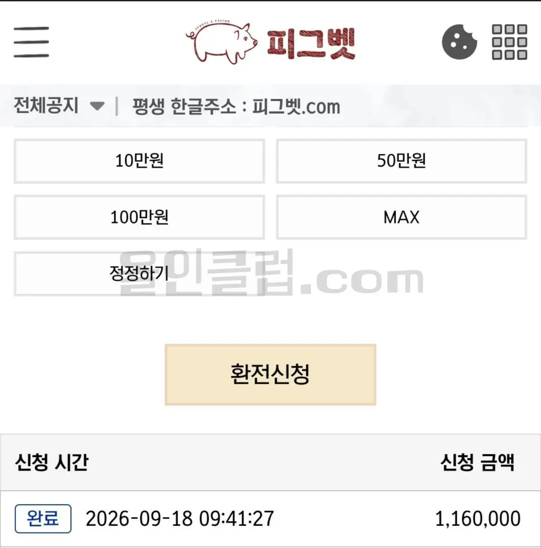 환전 인증사진