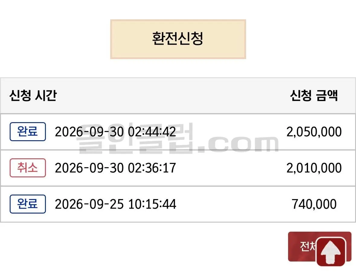 환전 인증사진