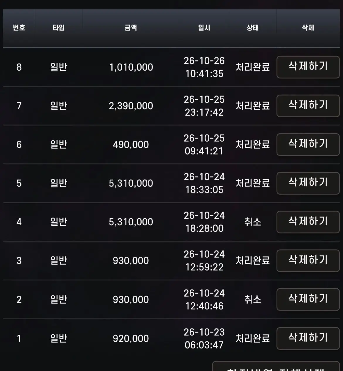 환전 인증사진