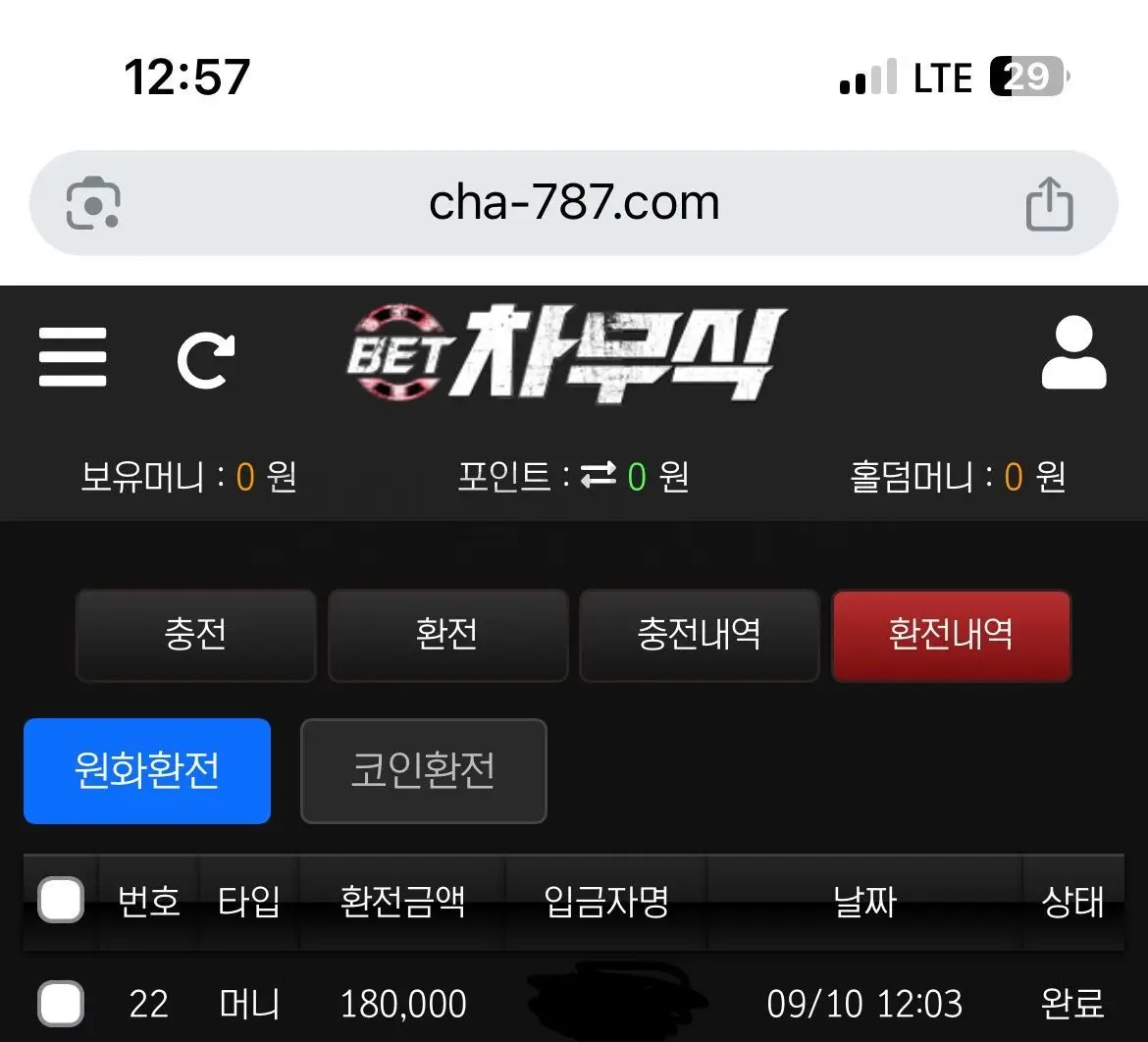 환전 인증사진
