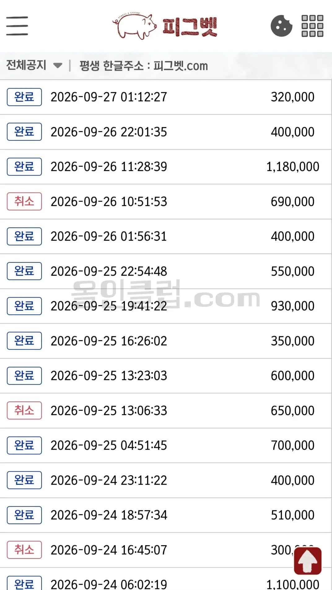 환전 인증사진