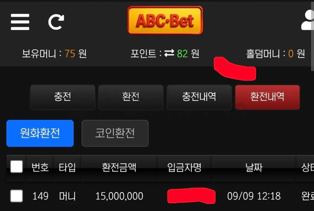 환전 인증사진