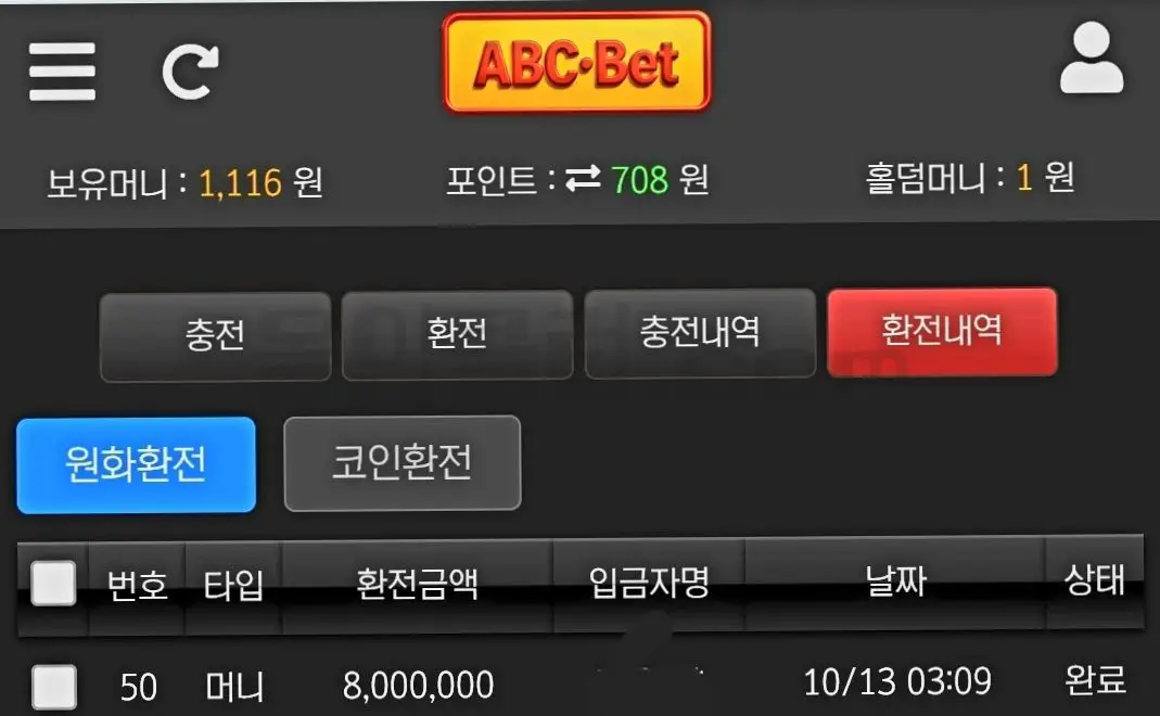 환전 인증사진