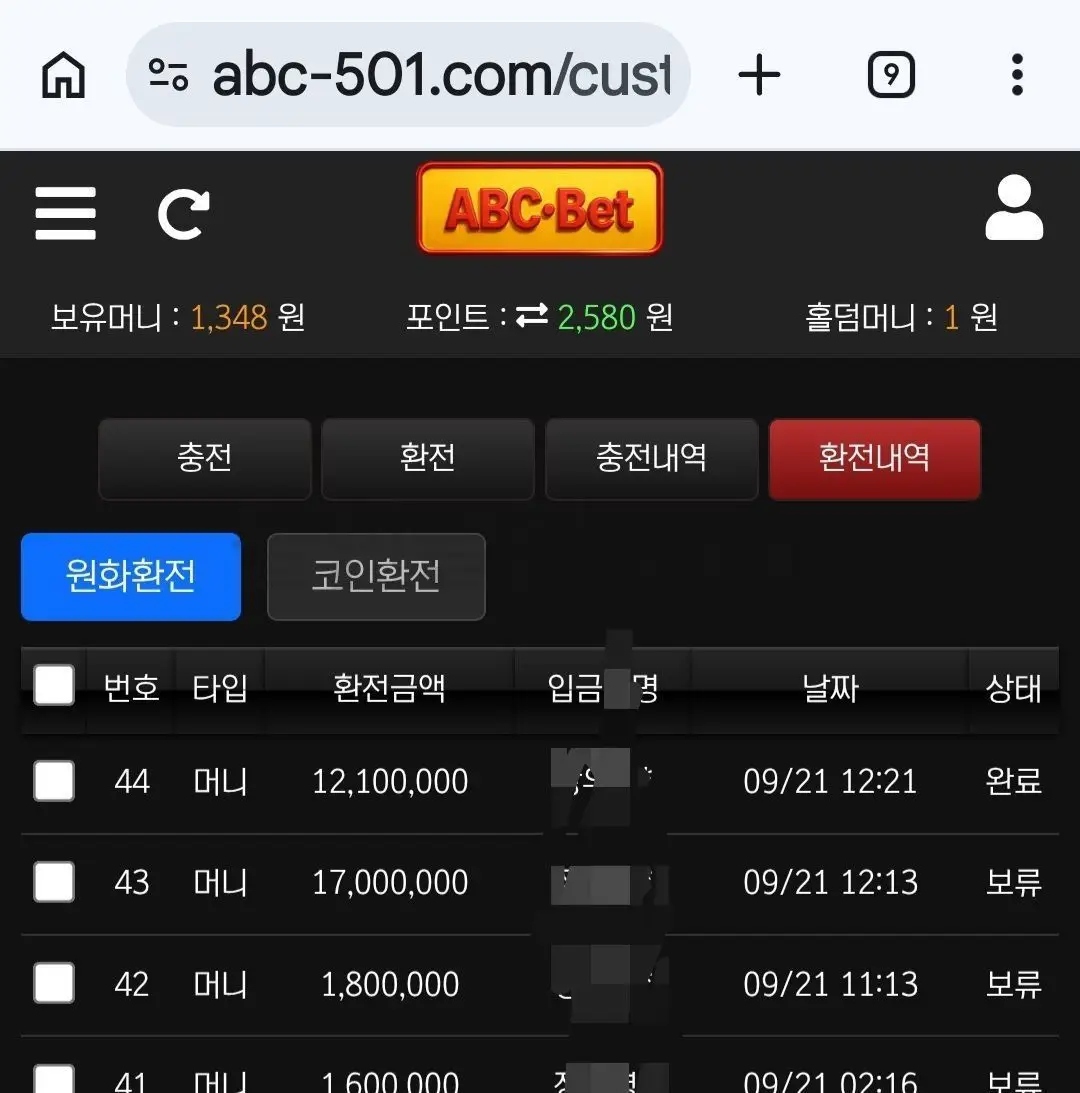 환전 인증사진
